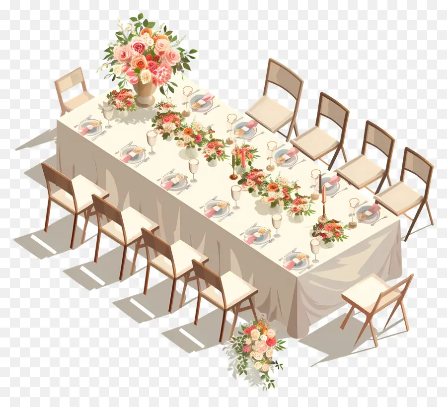 De Mesa Para Boda，Recepción De La Boda PNG