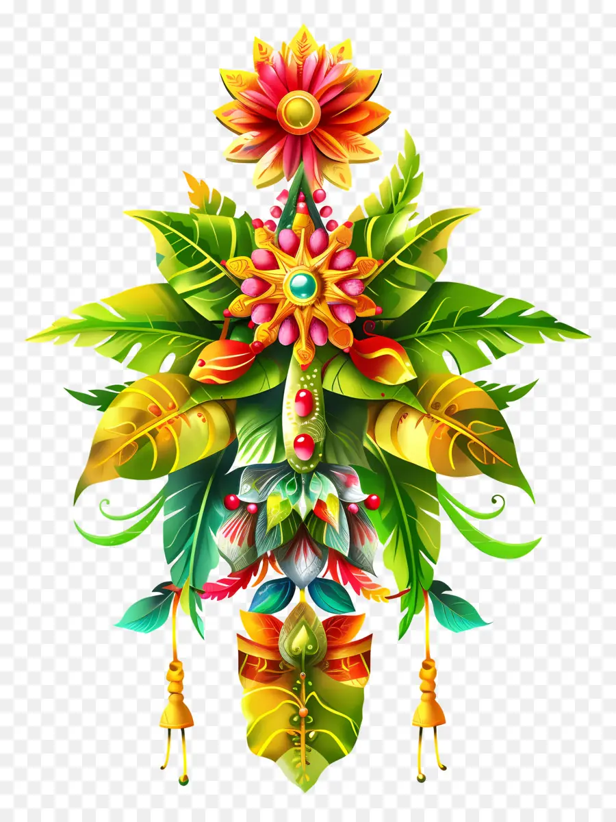 Bonalú，Flor Decorativa PNG