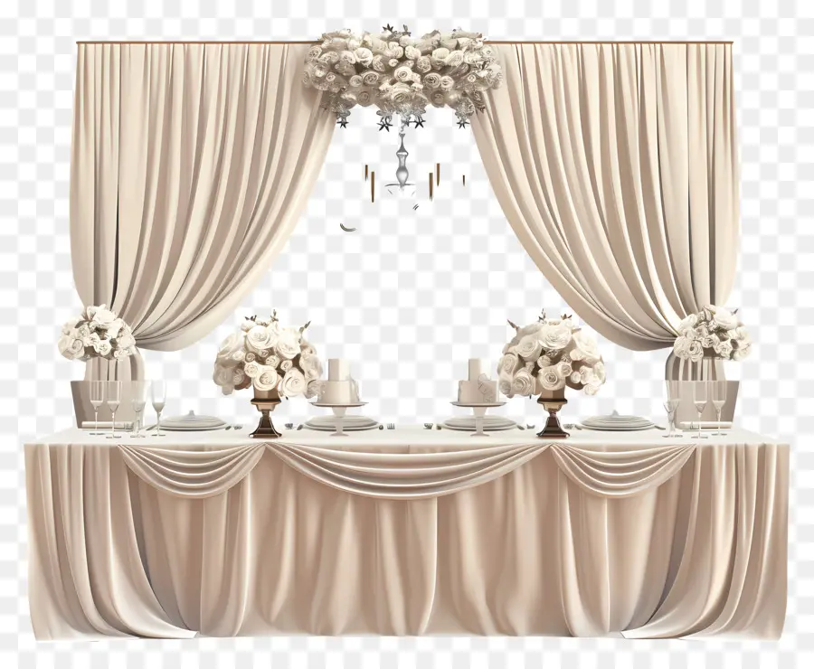 De Mesa Para Boda，Decoración De La Mesa De Bodas PNG