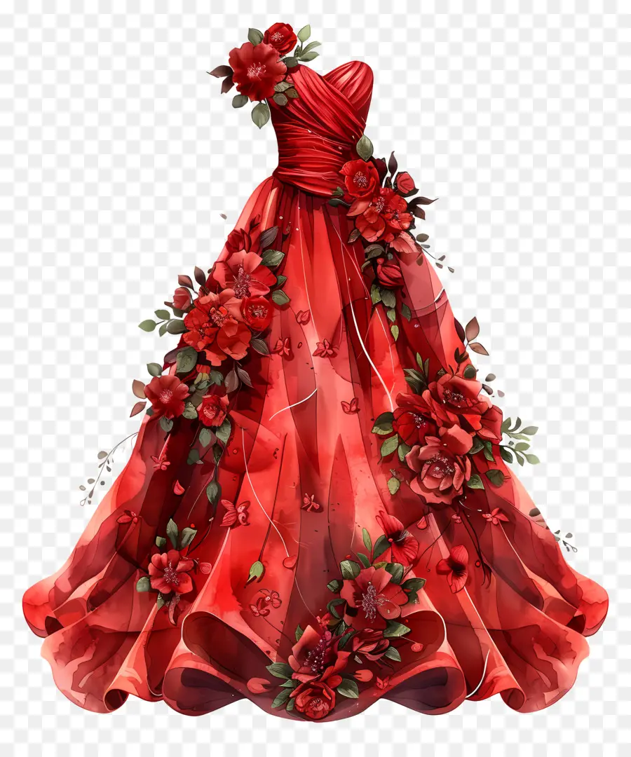 Rojo Vestido De Novia，Rojo Vestido De Encaje PNG