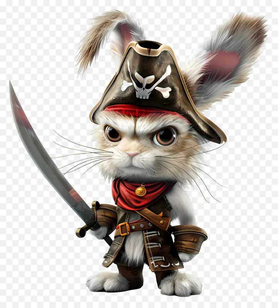 Pirata，Conejo Pirata PNG