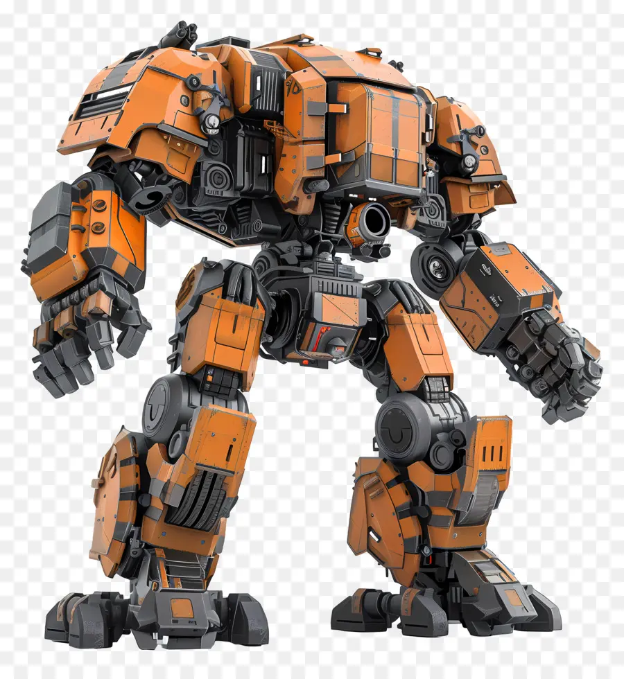 Battletech Mech，Robot Naranja PNG