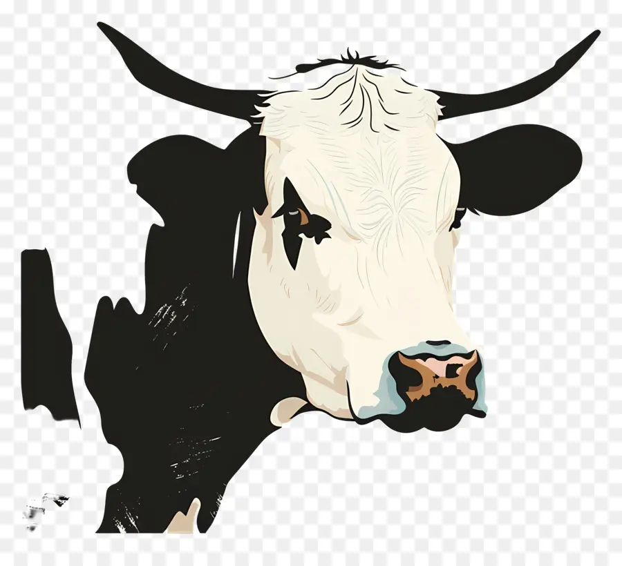 Vaca，En Blanco Y Negro PNG