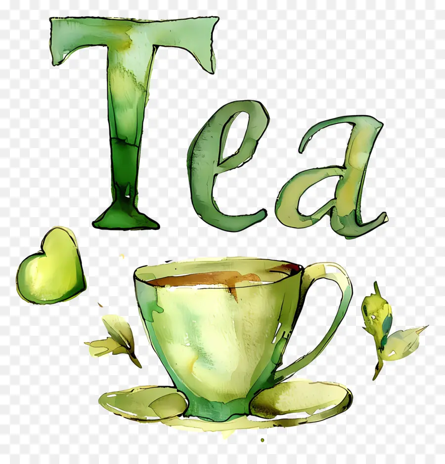 Té，Acuarela PNG