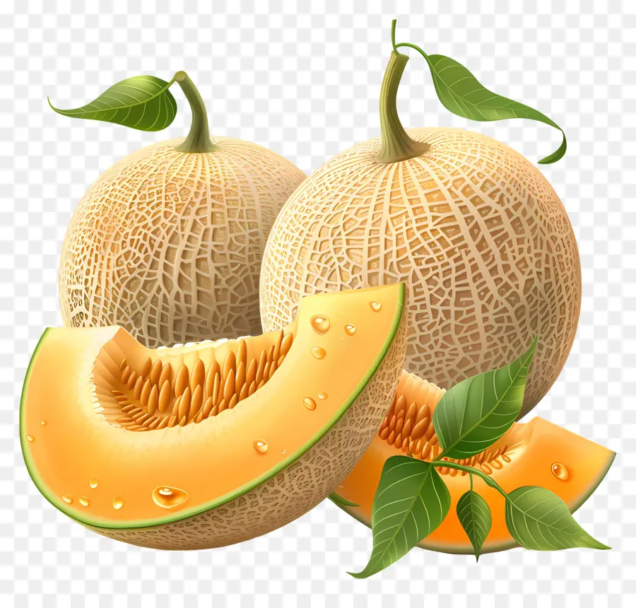 Melones，Cantalupo PNG