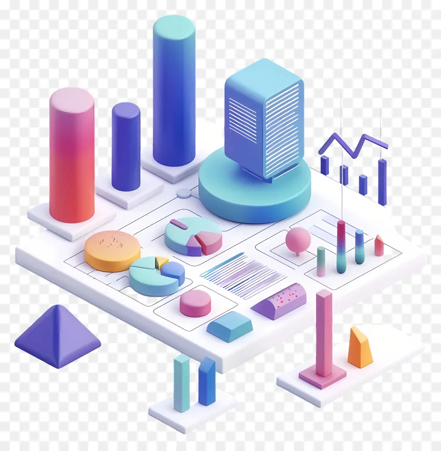 Datos Estadisticos，Gráficos 3d PNG