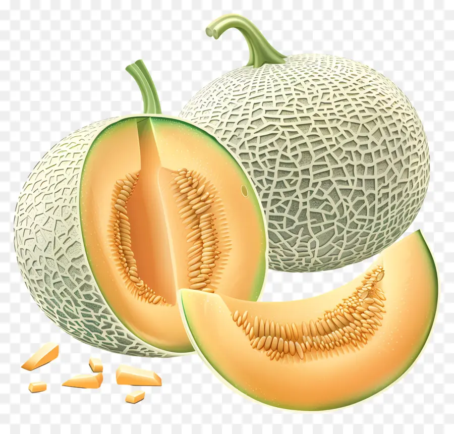 Melones，Cantalupo PNG