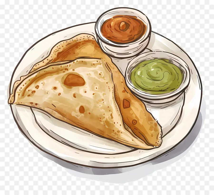 Dosa De Masala，Comida De La India PNG