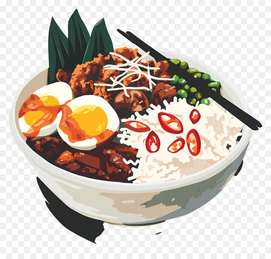 Nasi Lemak，La Comida Malaya PNG