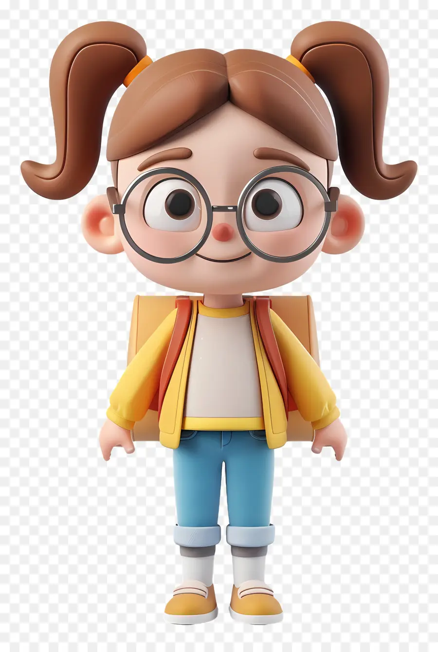 Personaje De Niña，Chica Con Gafas PNG