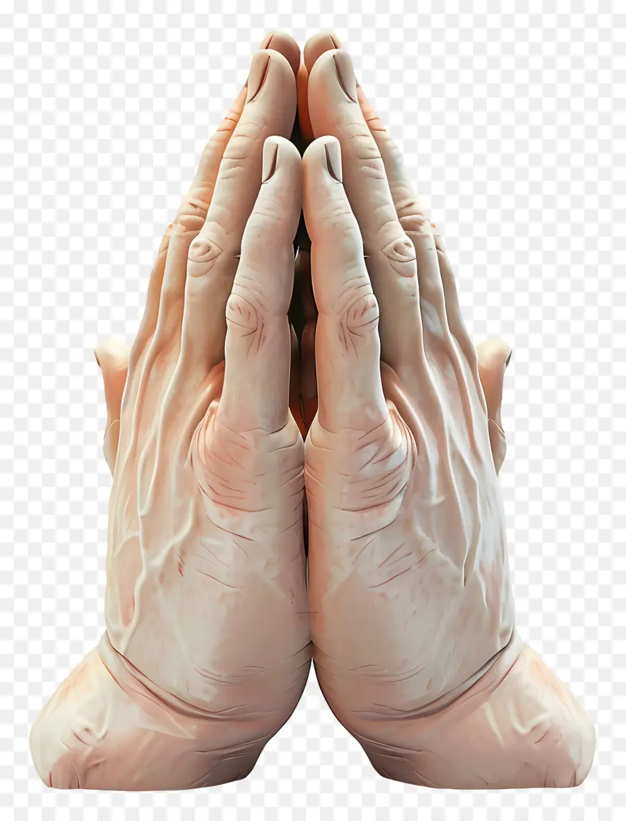 Las Manos En Oración，La Meditación PNG
