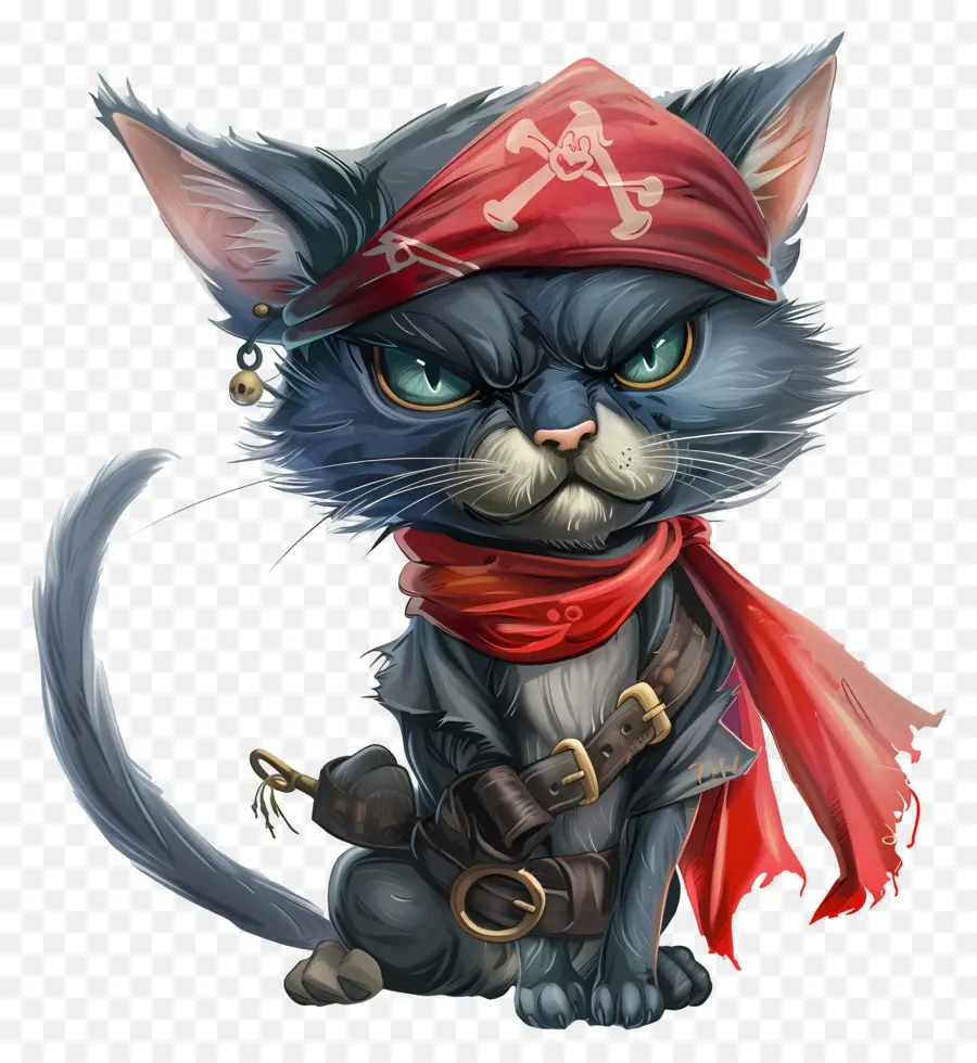 Pirata，Gato Pirata PNG