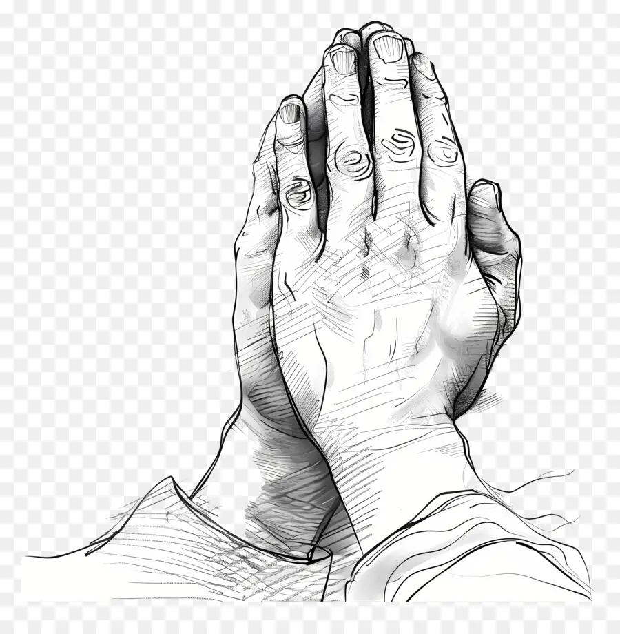 Las Manos En Oración，La Oración PNG