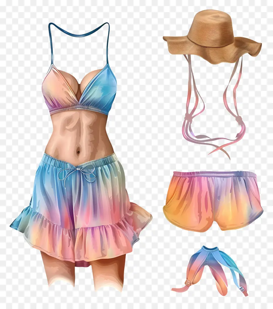 Traje De Verano，Bikini PNG