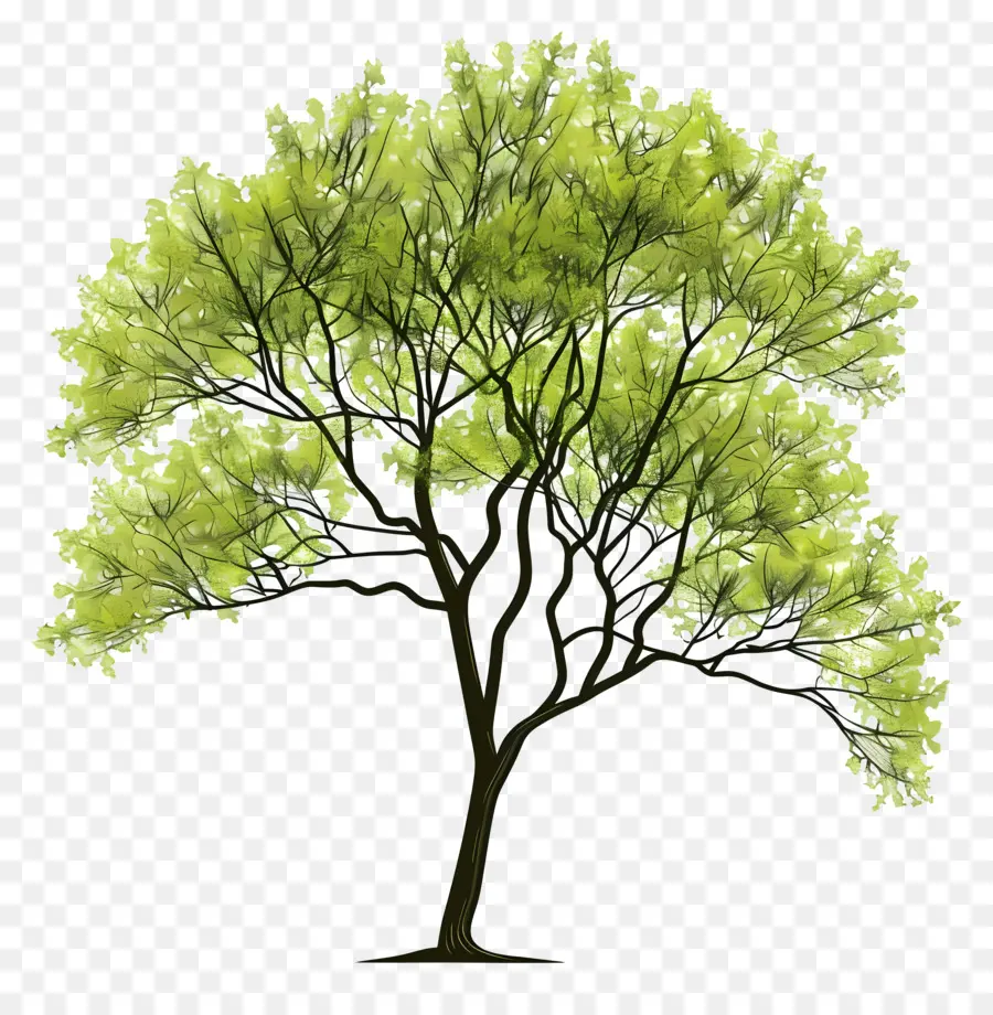 Simple árbol，árbol De álamo PNG