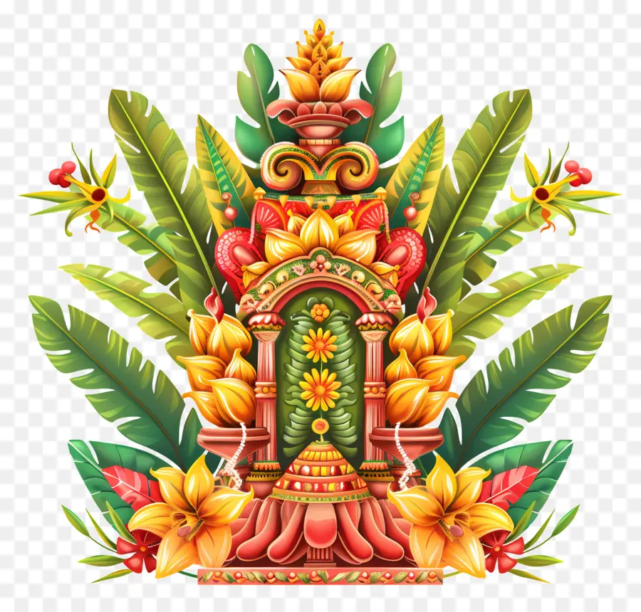 Bonalu，Estructura Ornamentada PNG