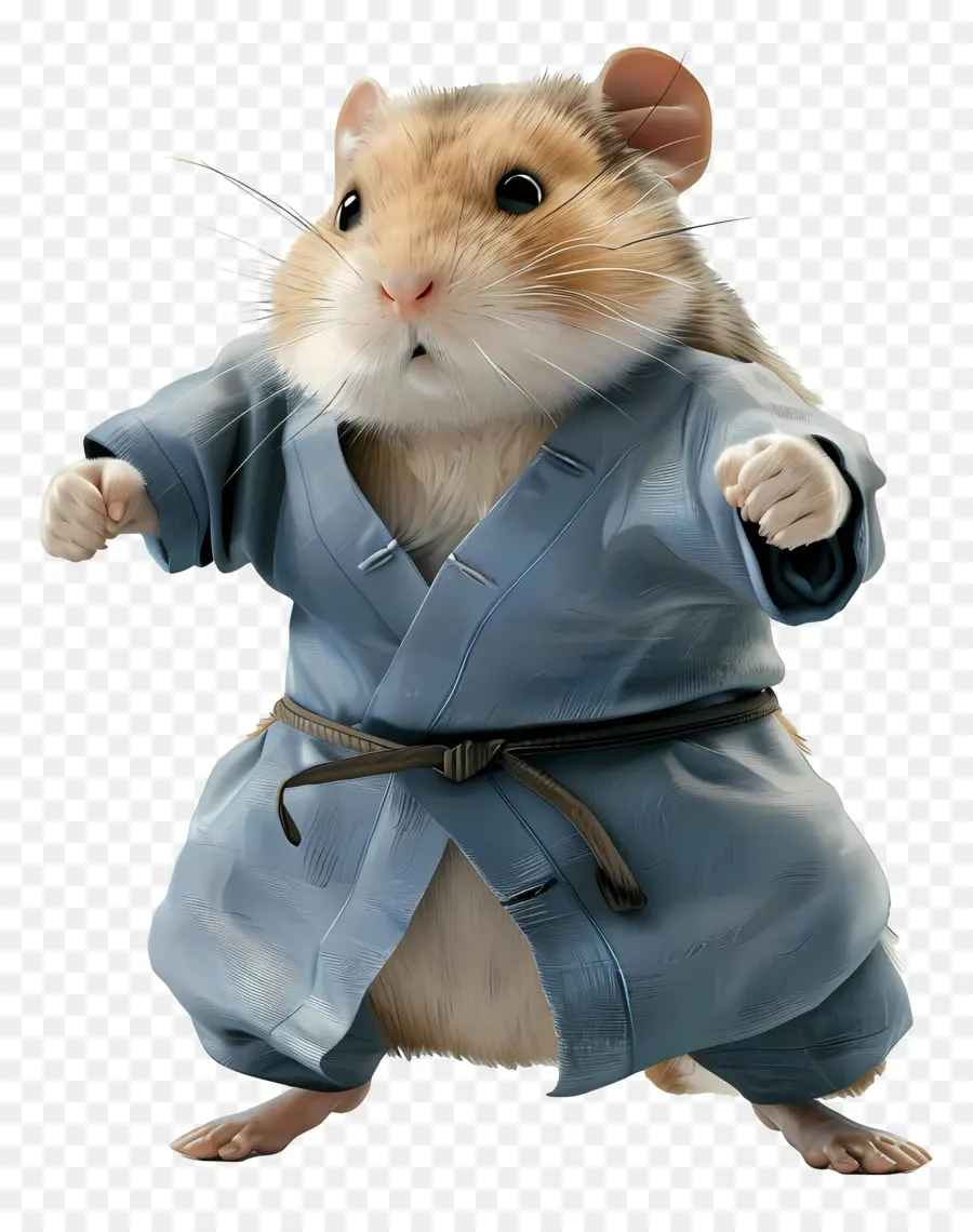 Animales Kung Fu，Hámster En Kimono PNG