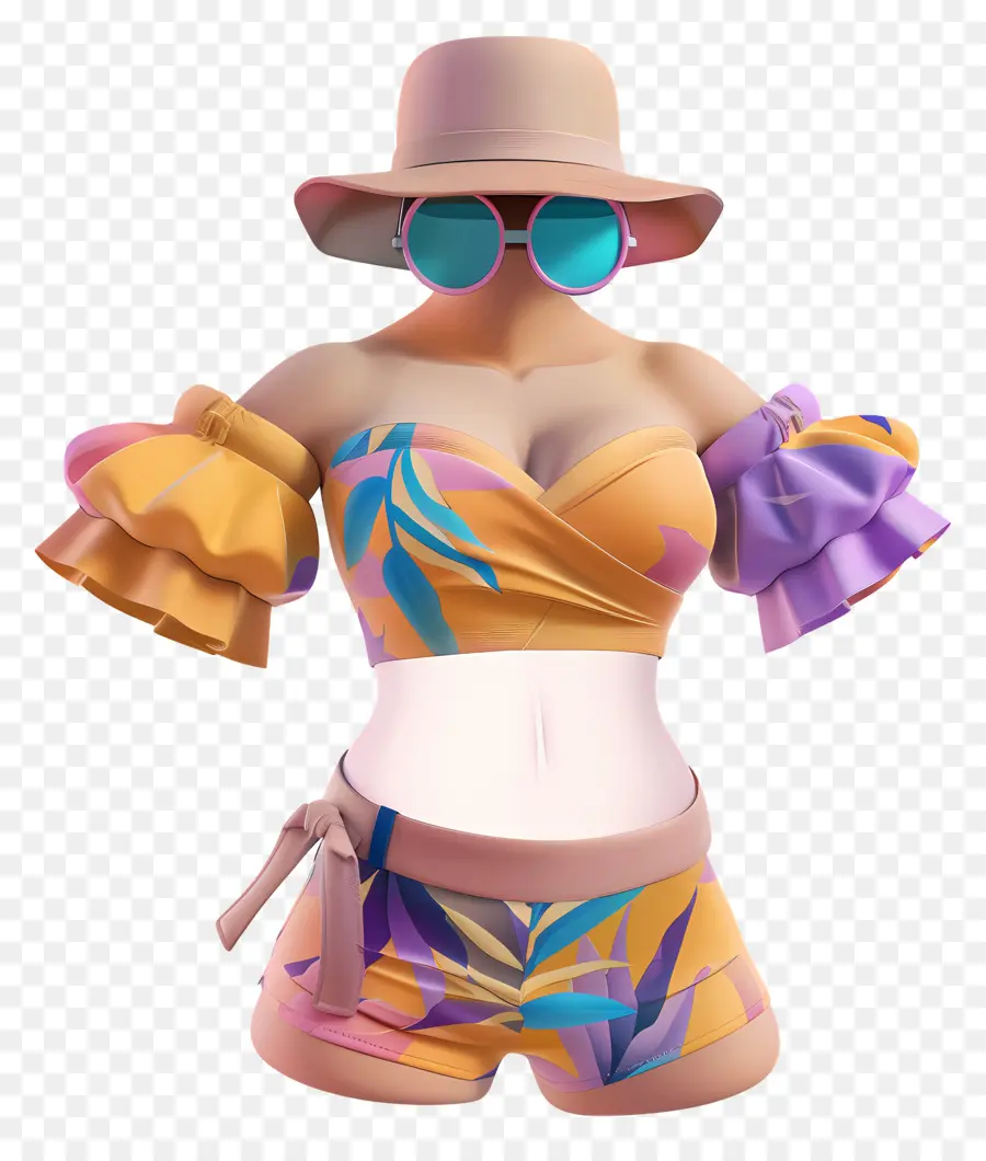 Traje De Verano，Mujer PNG