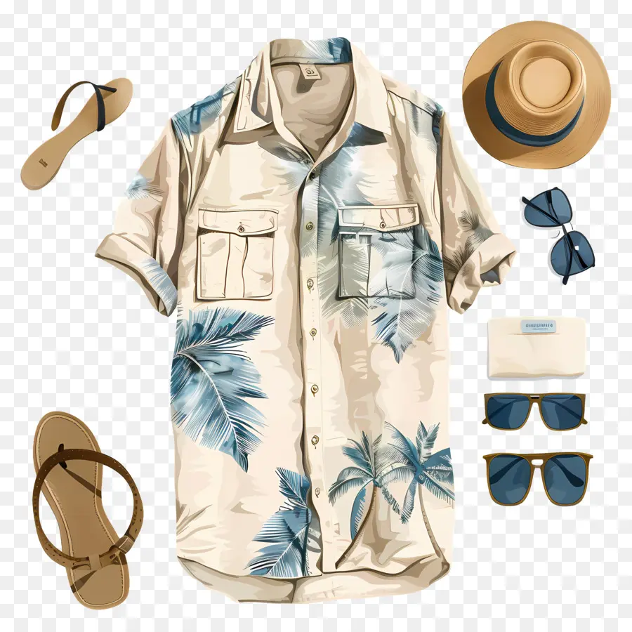 Traje De Verano，Diseños De Palmeras PNG