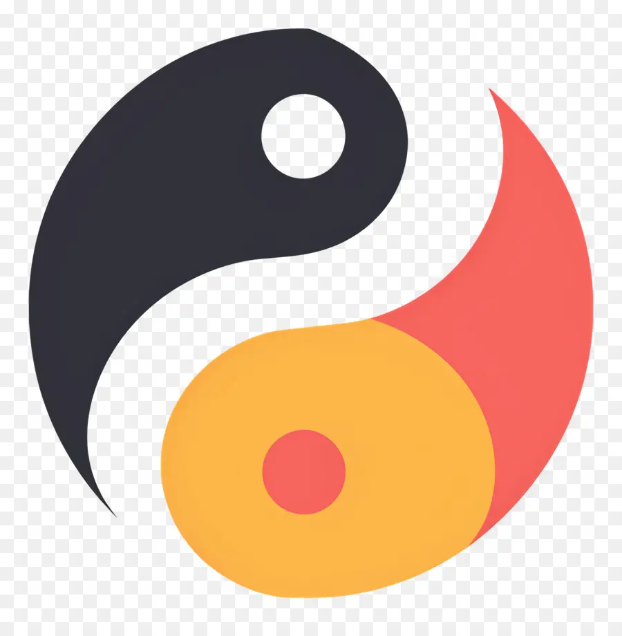 Simple，Símbolo De Yin Yang PNG