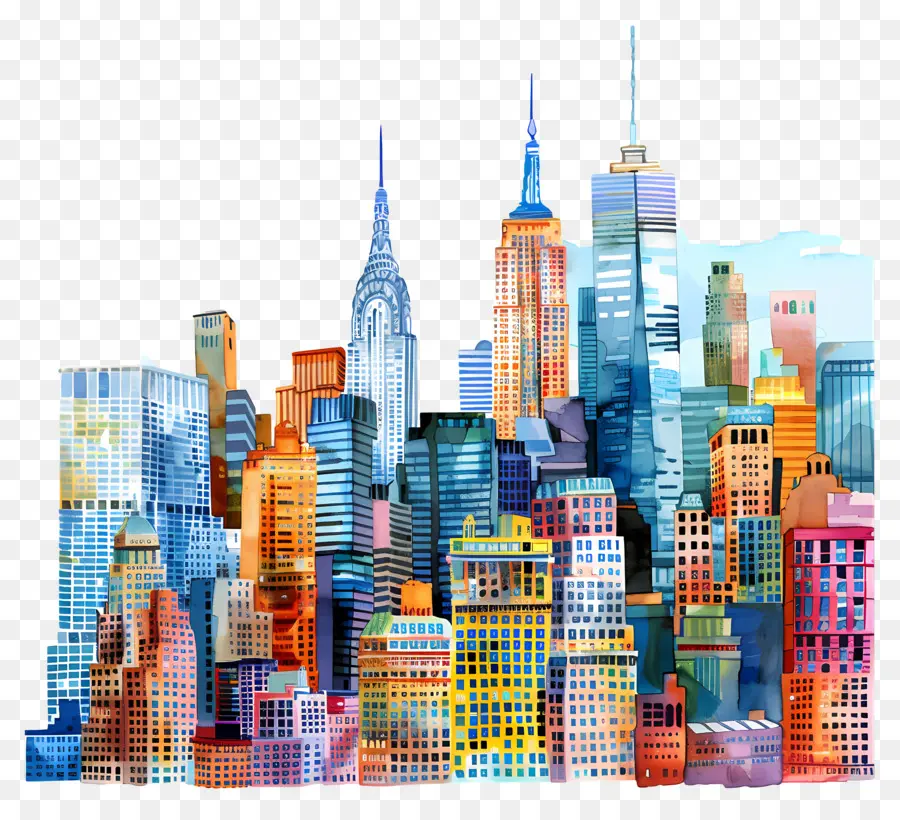 La Ciudad De Nueva York，Paisaje Urbano PNG