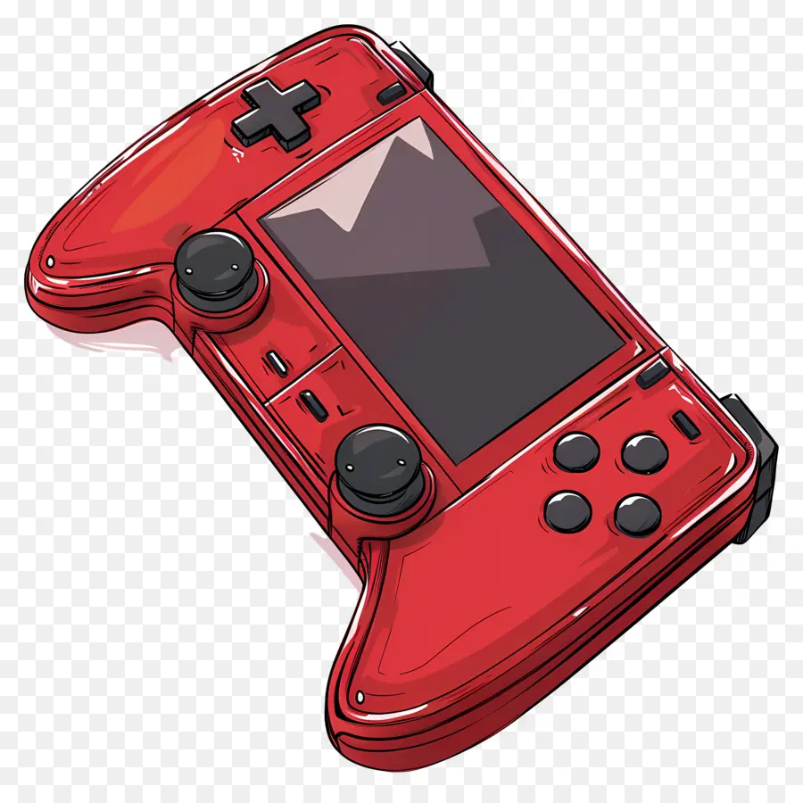 Consola De Juegos，Controlador De Juego Rojo PNG