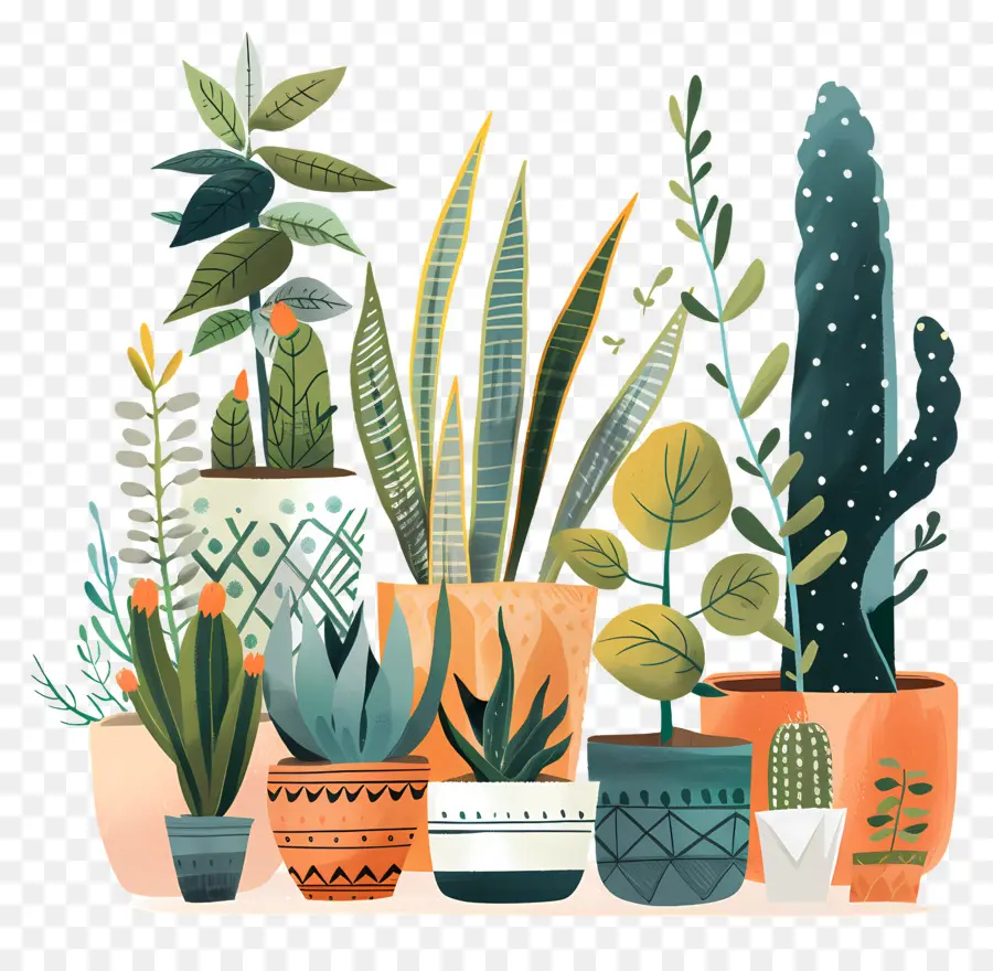 Plantas，Plantas En Macetas PNG