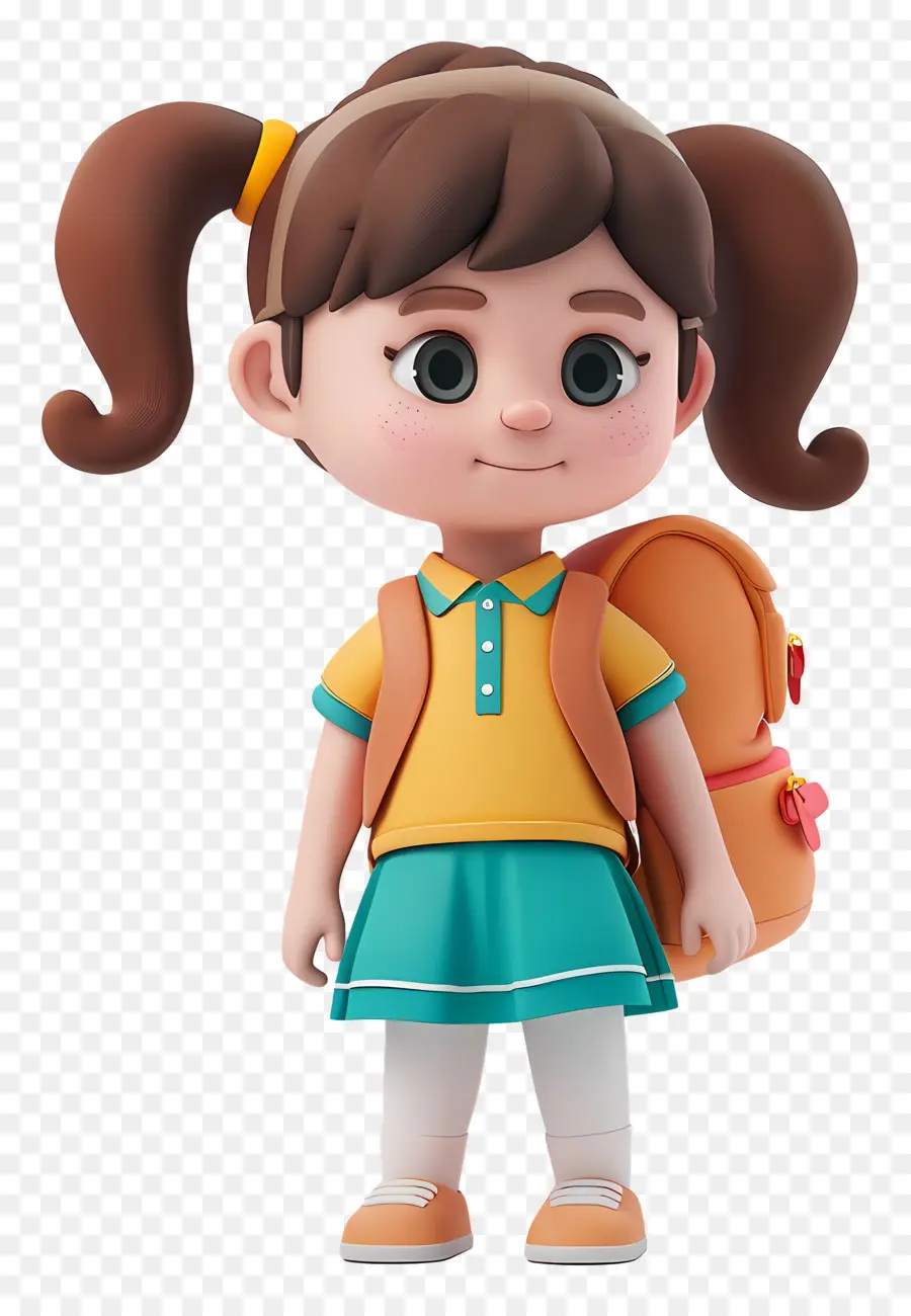 Personaje De Niña，Personaje Estudiantil PNG