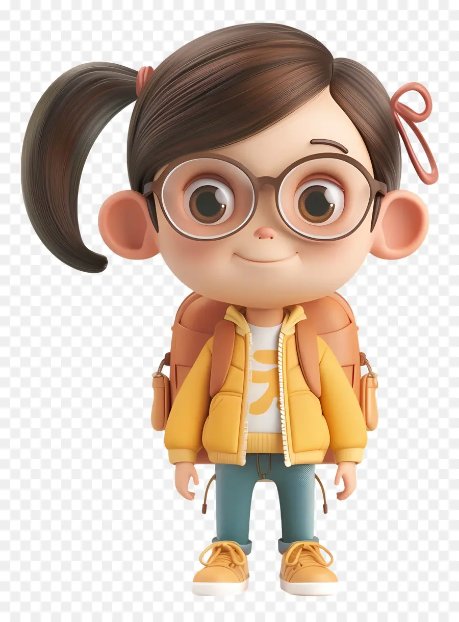 Personaje De Niña，Personaje Estudiantil PNG