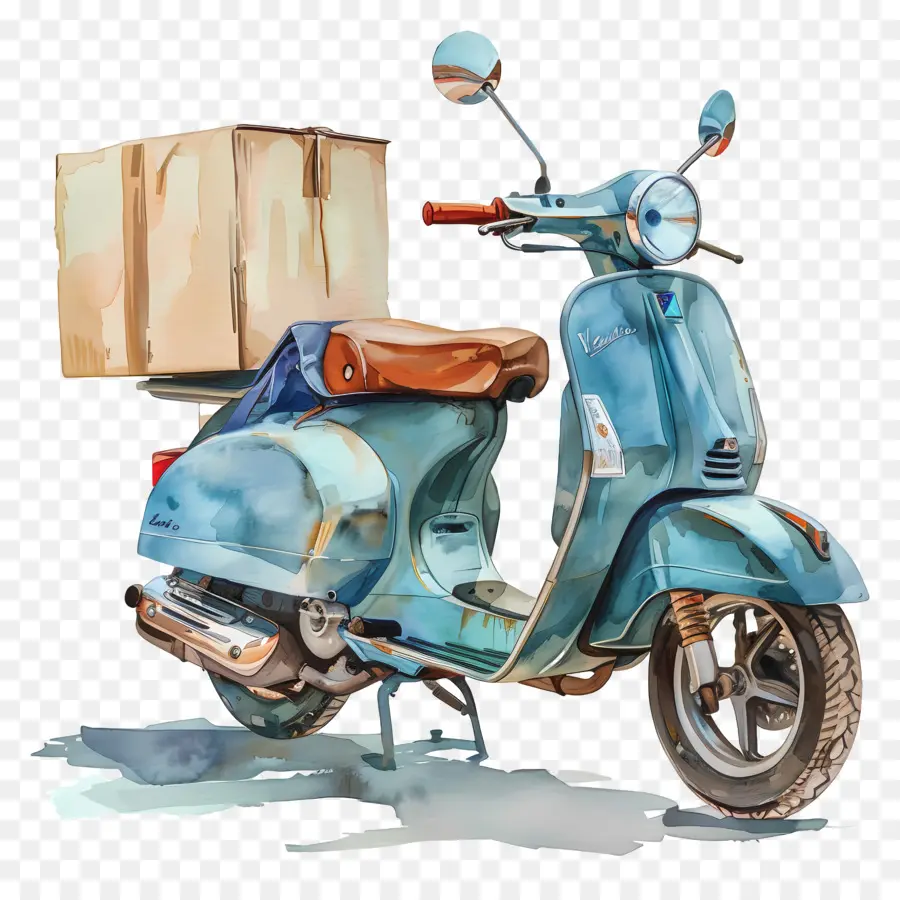 Ciclomotor，Vespa Roja PNG