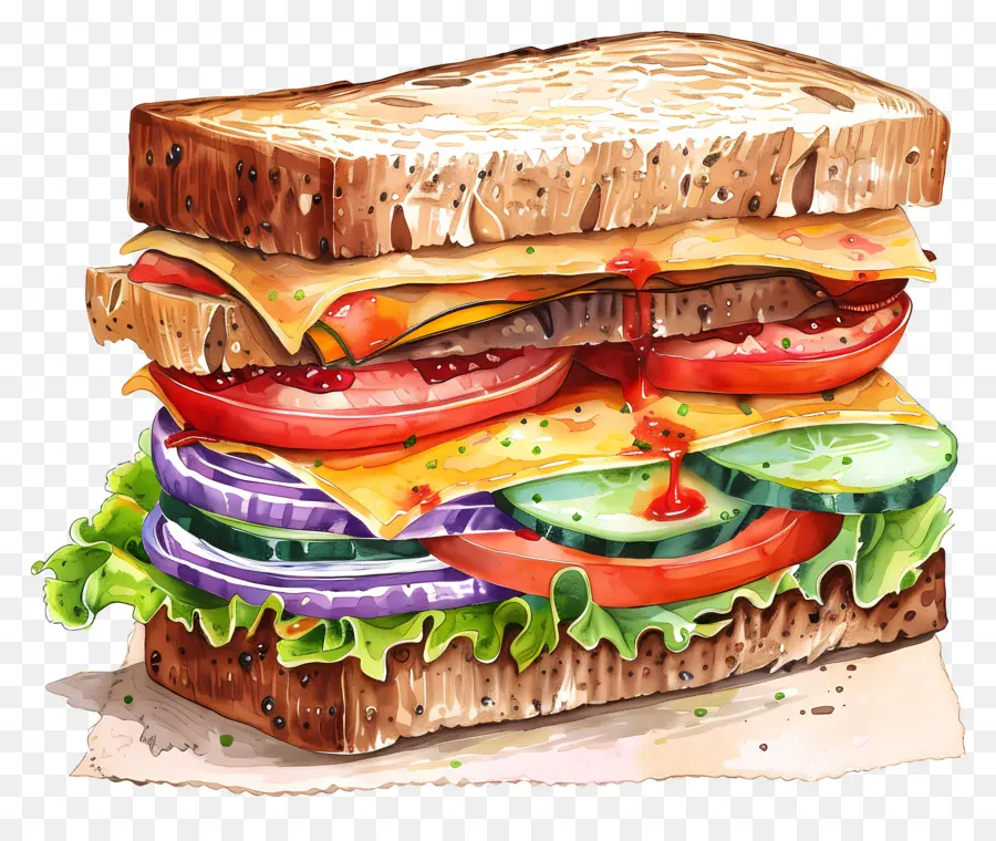 Sandwich，La Alimentación Saludable PNG