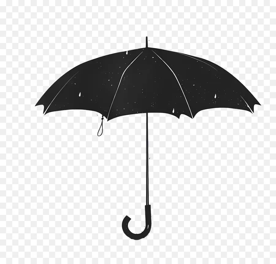 Paraguas Negro，Equipo De Lluvia PNG