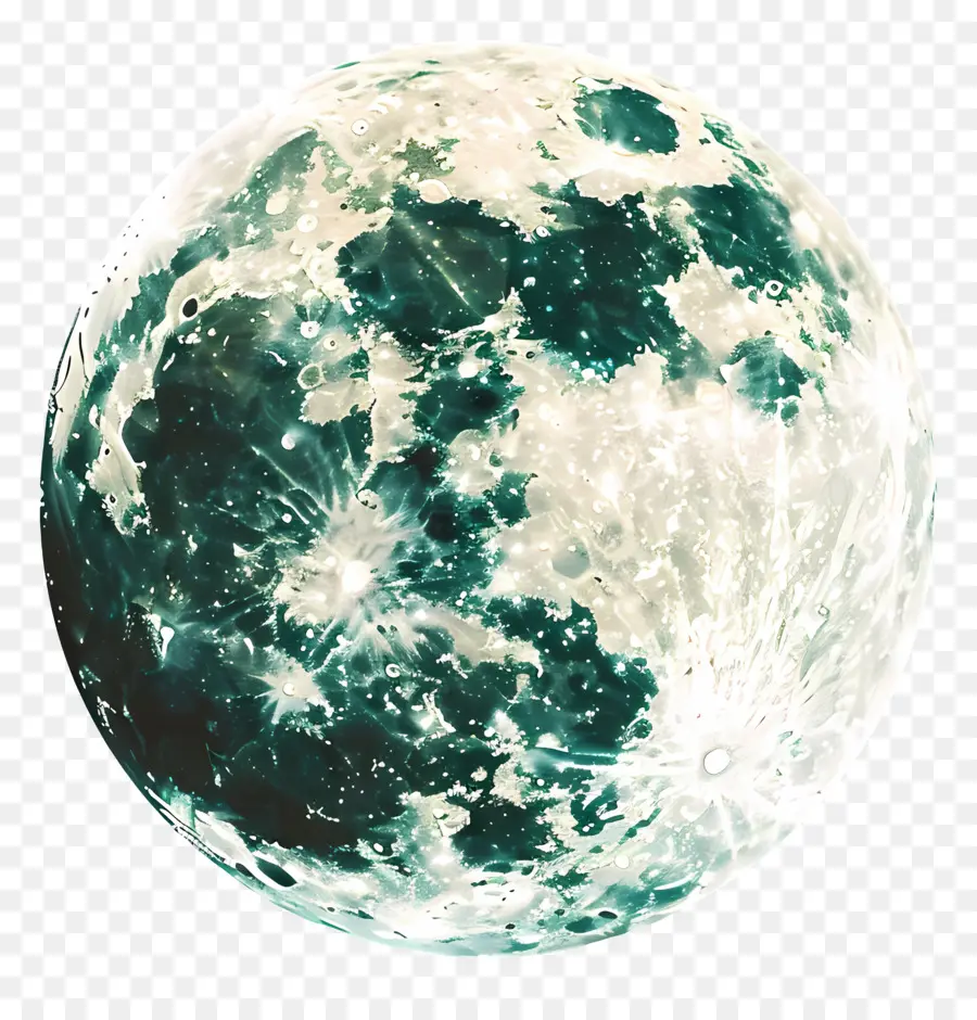 Luna Llena，Luna Verde PNG