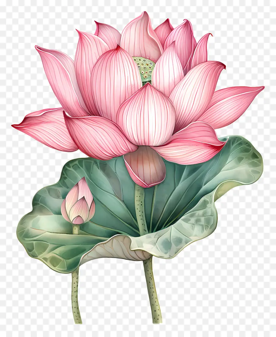 Lotus，Flor De Loto Rosa PNG