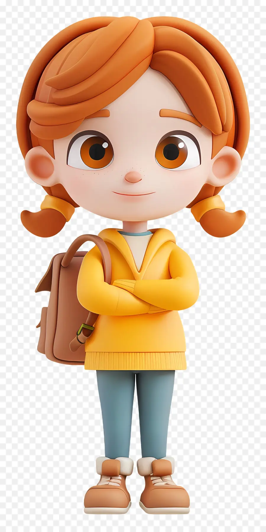 Personaje De Niña，Chica Con Mochila PNG