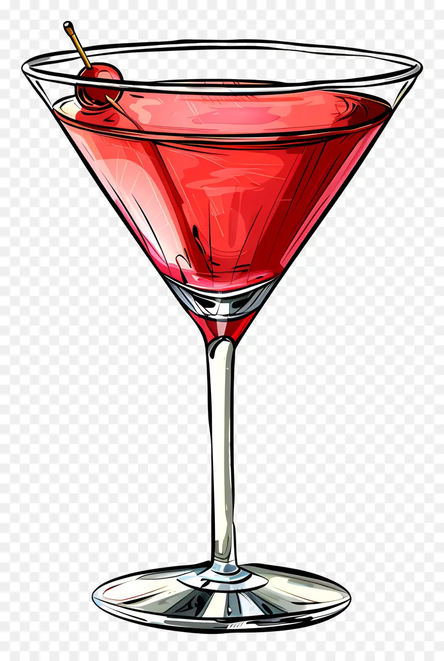 Copa De Martini，Rojo De Cóctel PNG