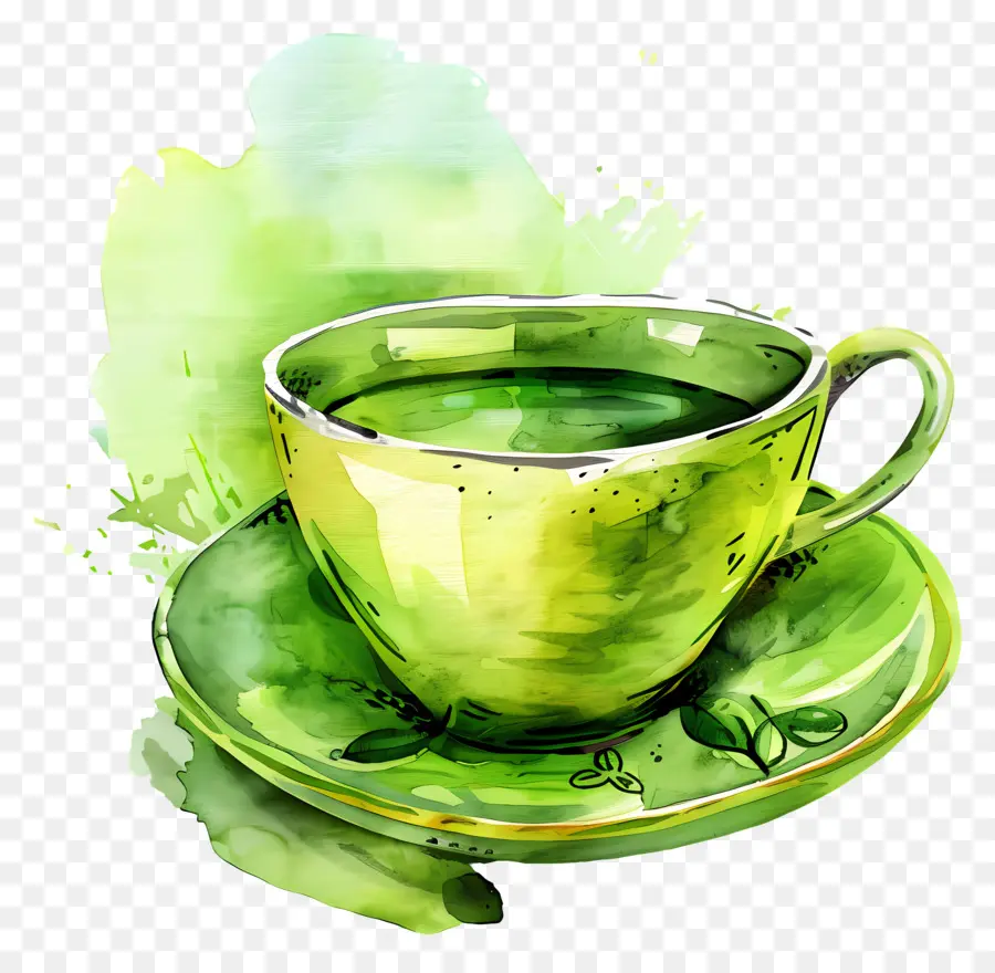 Té Verde，Taza Para Té PNG