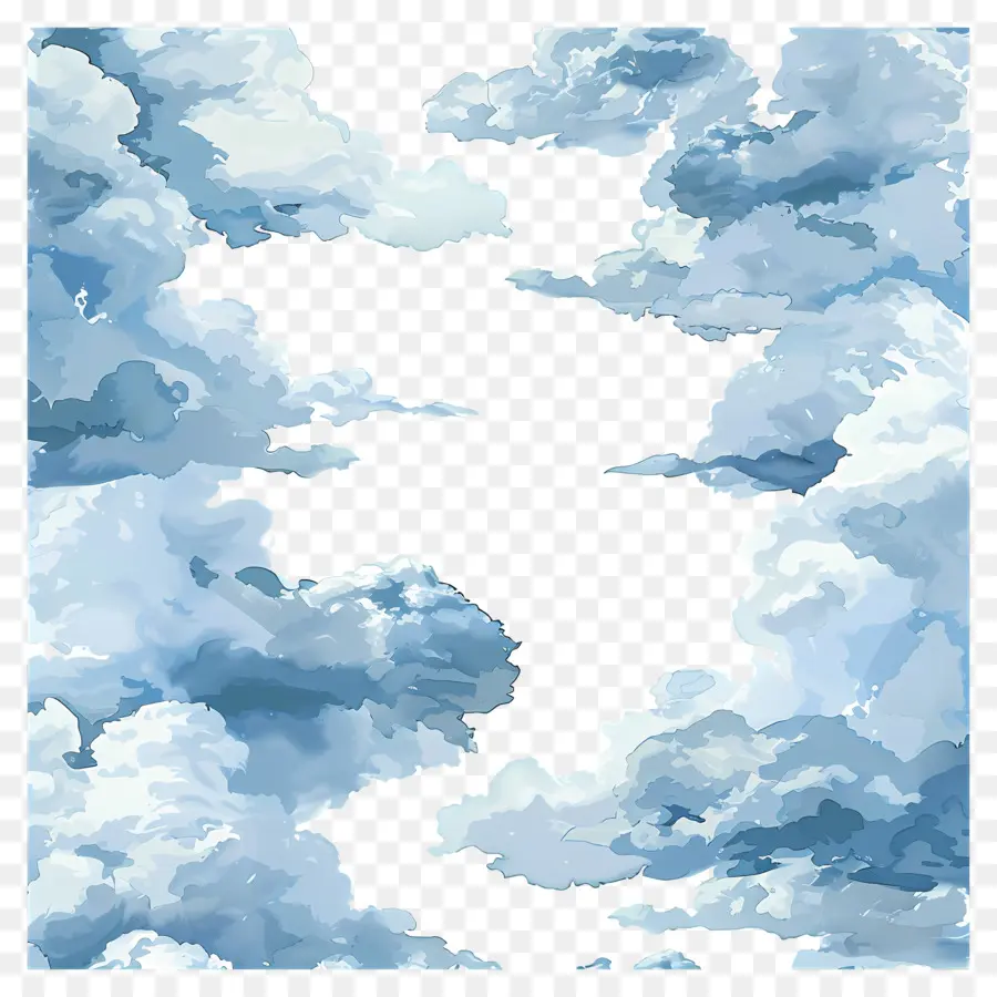 Las Nubes，Cielo Azul PNG