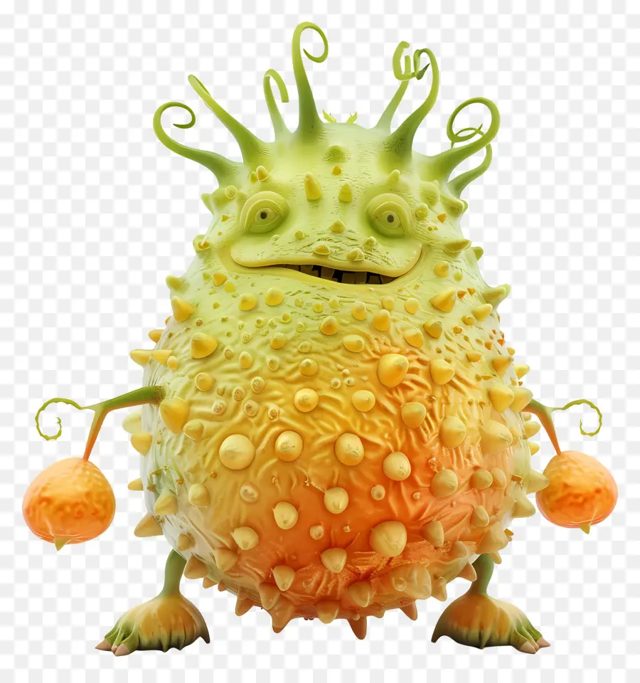 Kiwano，Lindo Monstruo PNG