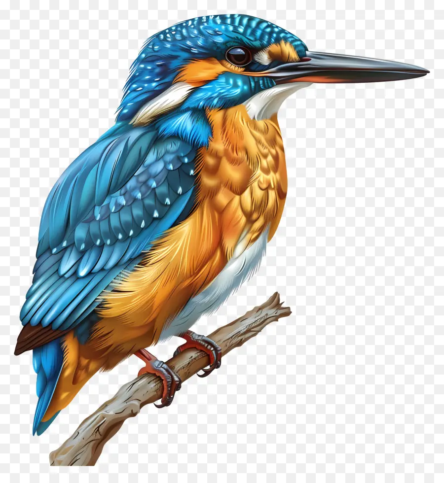 Kingfisher，Pájaro Azul Y Amarillo PNG