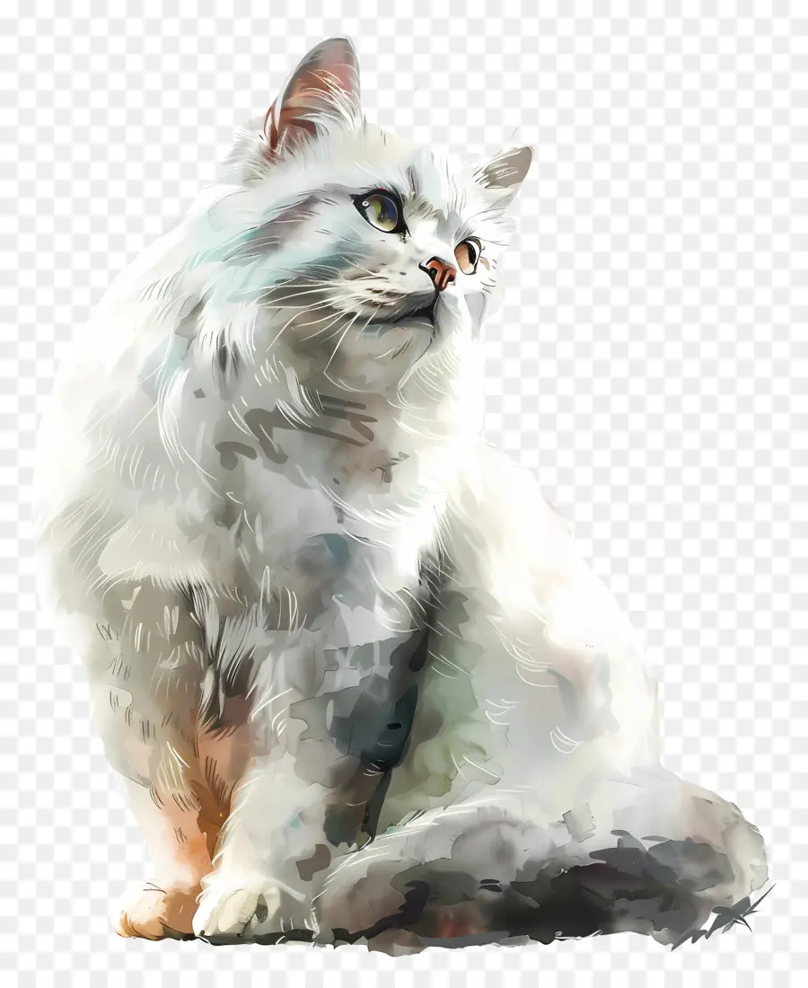 Gato，Gato Blanco PNG