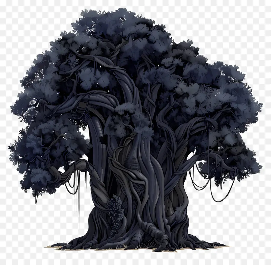 Árbol Banyan Negro，Viejo árbol PNG