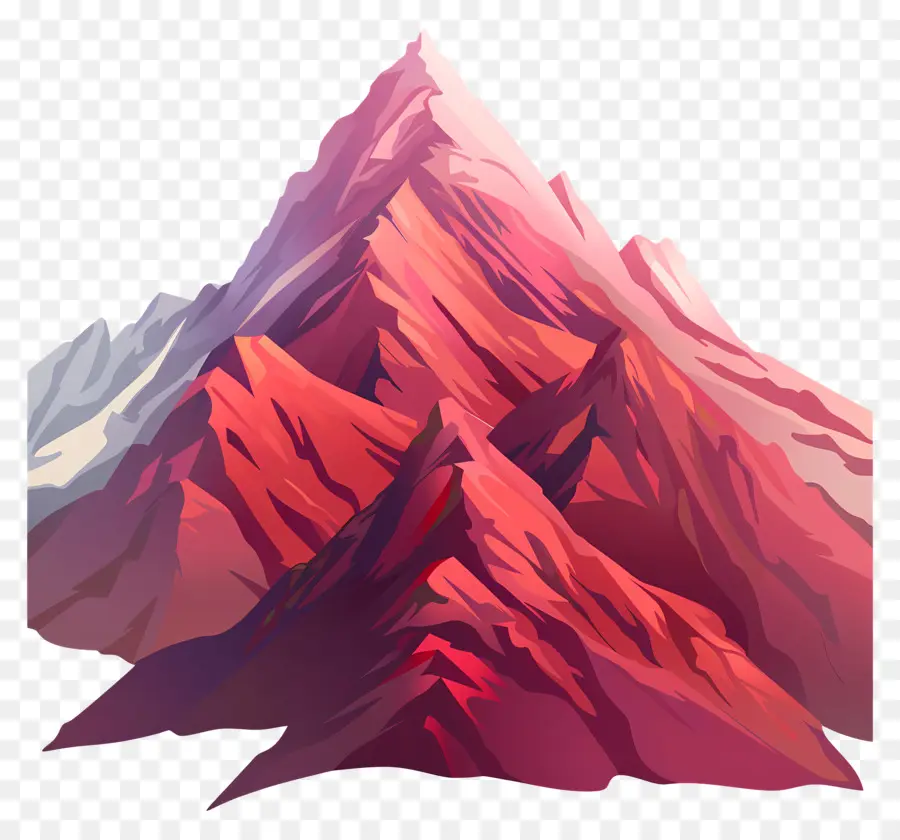 Montañas，Montaña Colorida PNG