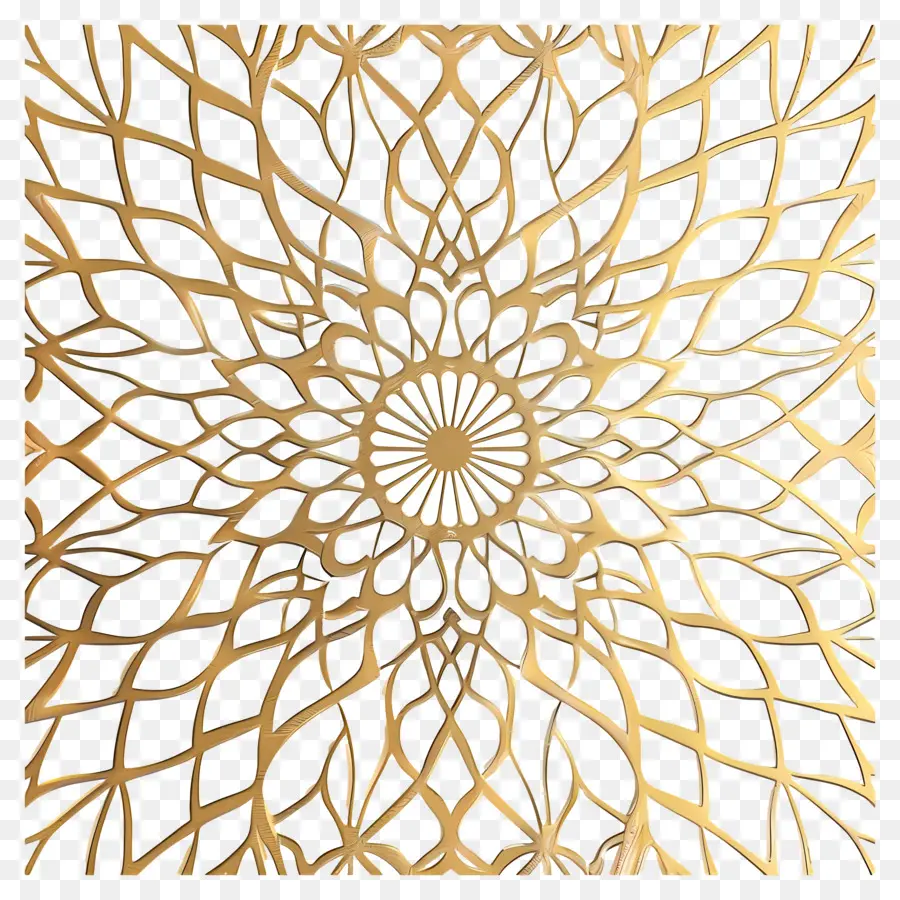 Patrón De Mandala De Oro，Adornado Marco PNG