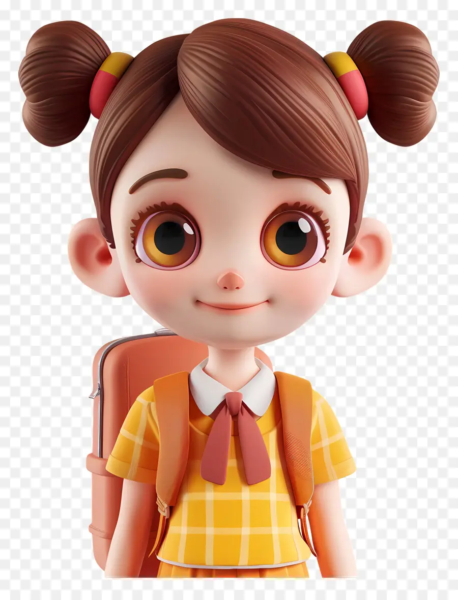 Personaje De Niña，Niña De Dibujos Animados PNG