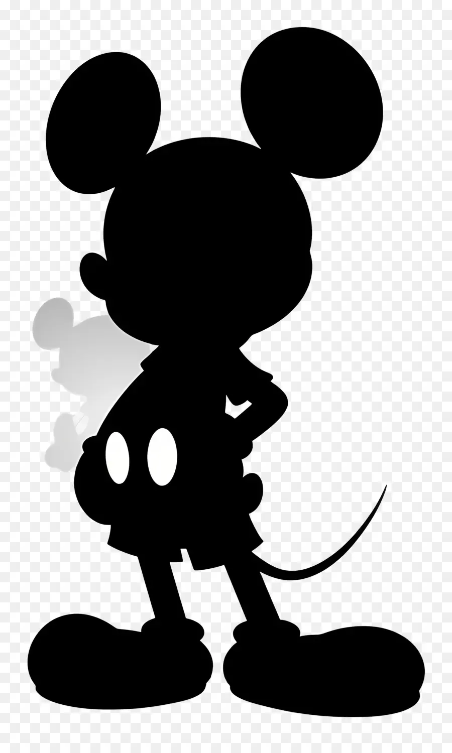 Silueta De Mickey Mouse，Mickey Mouse PNG