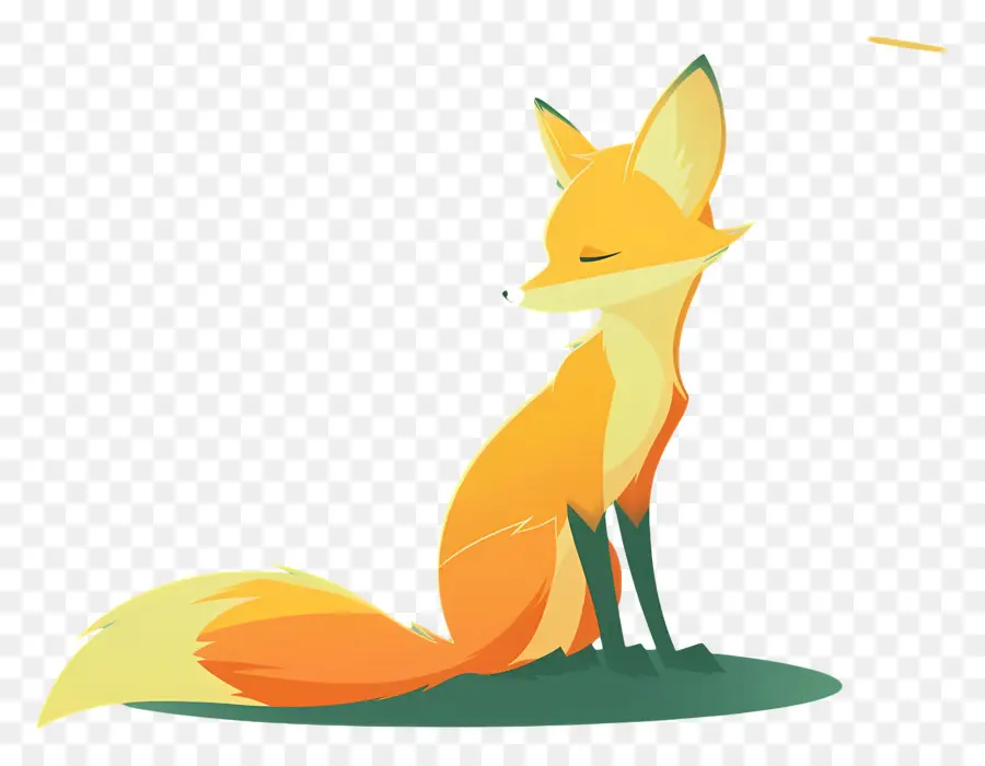 De Dibujos Animados De Fox，Orange Fox PNG