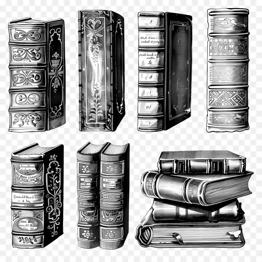 Libros De Antigüedades，Cubiertas Ornamentadas PNG