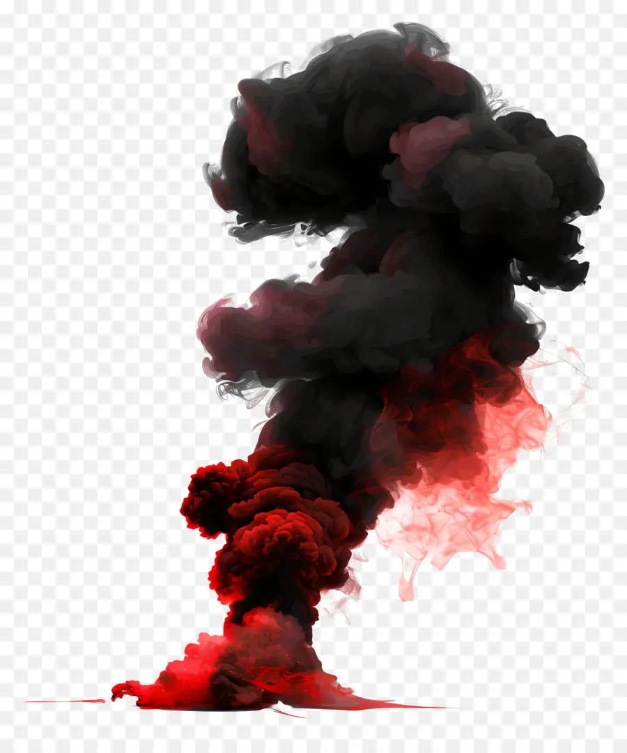 El Humo Negro，Humo Rojo PNG