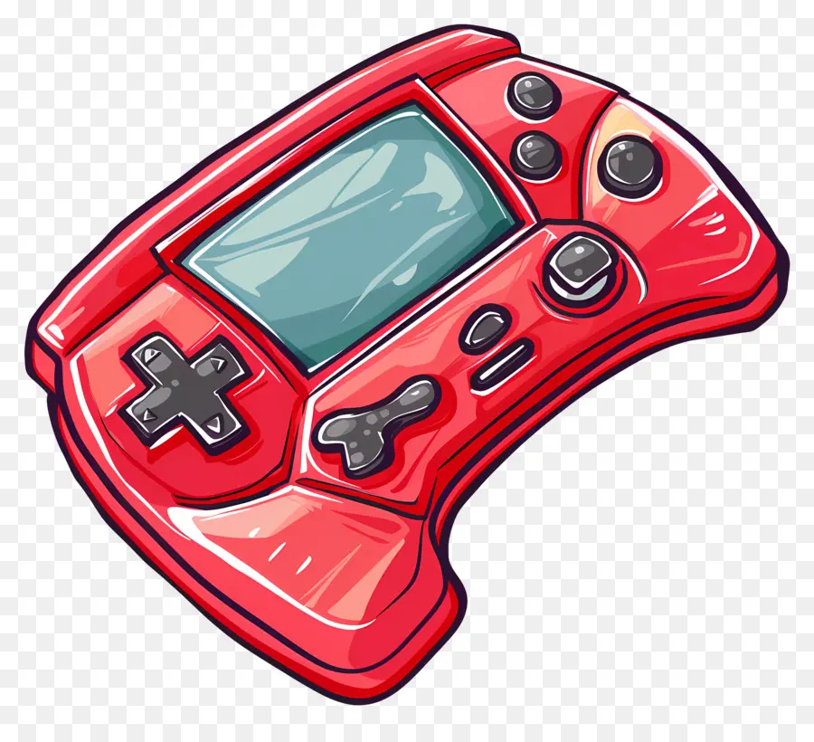 Consola De Juegos，Controlador Rojo PNG